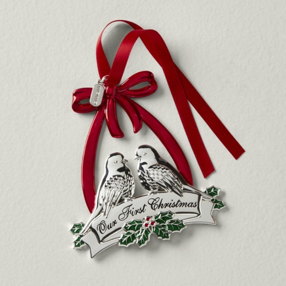 NWT Lenox Our First Christmas 2020 Doves Ornament